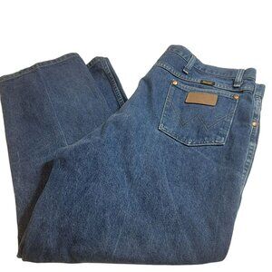 Wrangler Denim Jeans, Men 40x30, Medium Wash, Straight Leg, Cotton, EUC